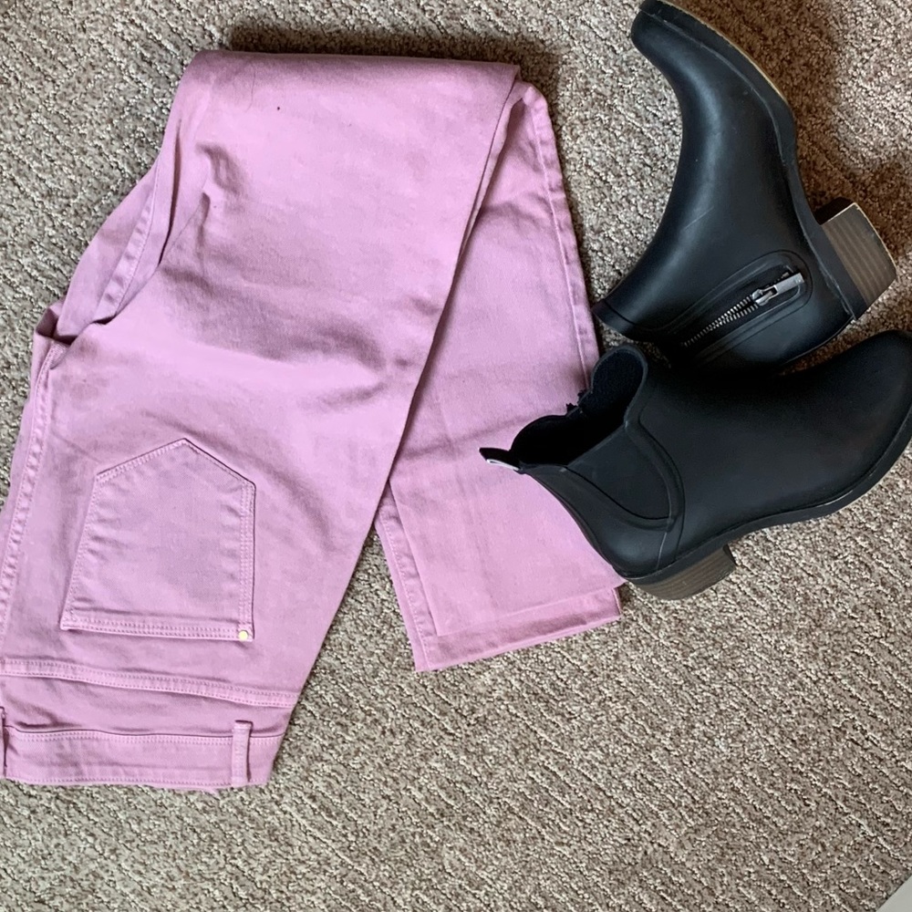 Pink jeans Zara size 6